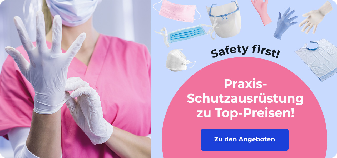 Praxis-Schutzausrüstung zu Top-Preisen